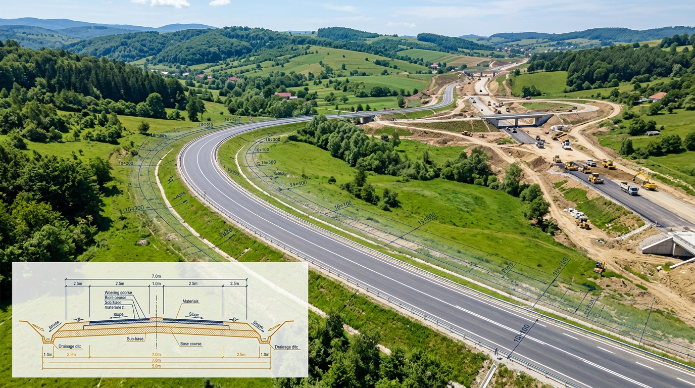 Proiectare drumuri și platforme